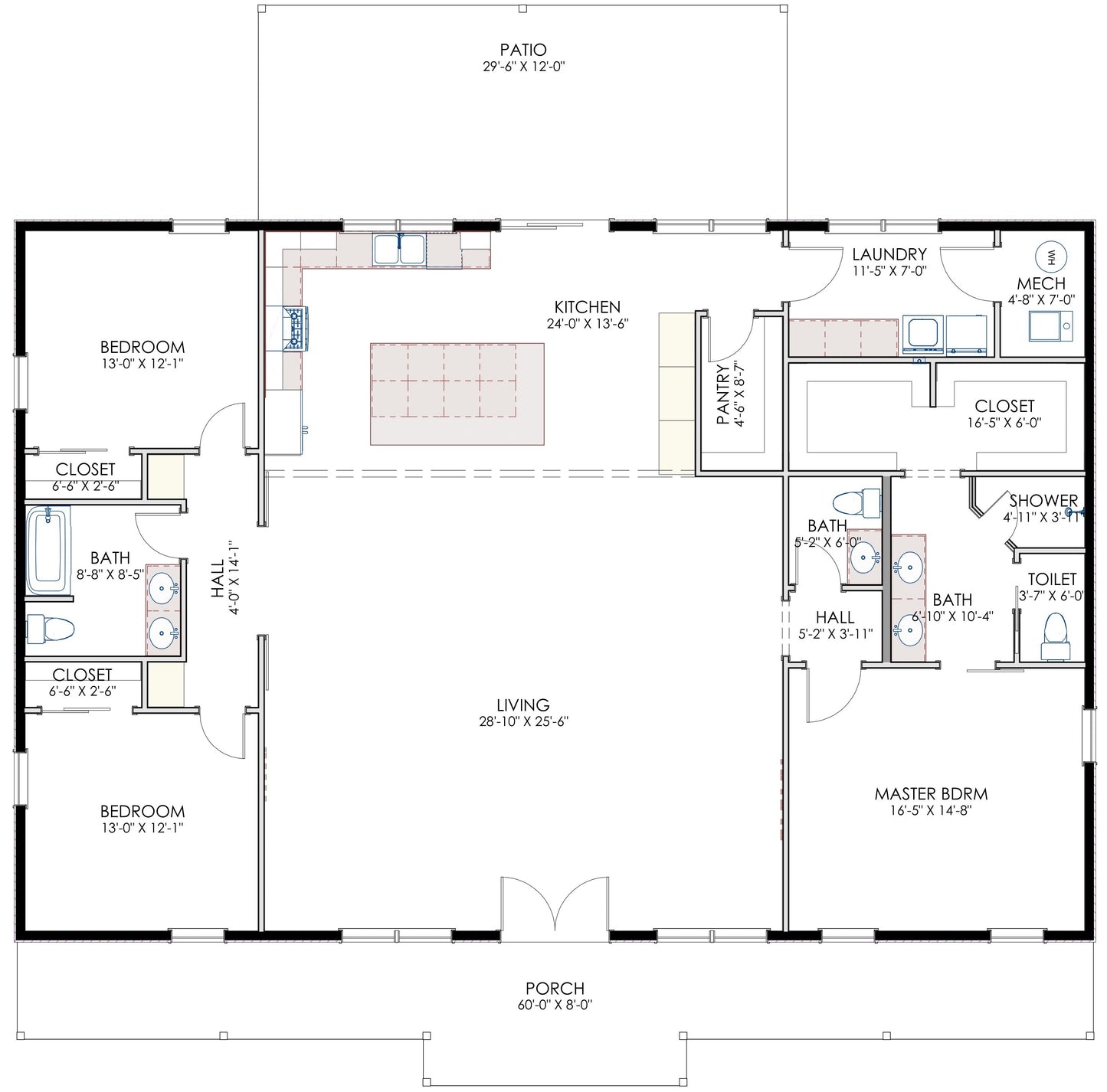 HC-24004 Hastings Barndominium House Plan