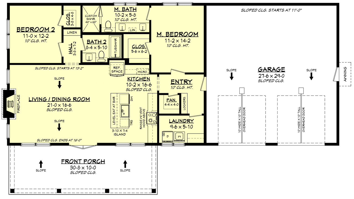 HPZ-22003 Rhodes Barndominium House Plan