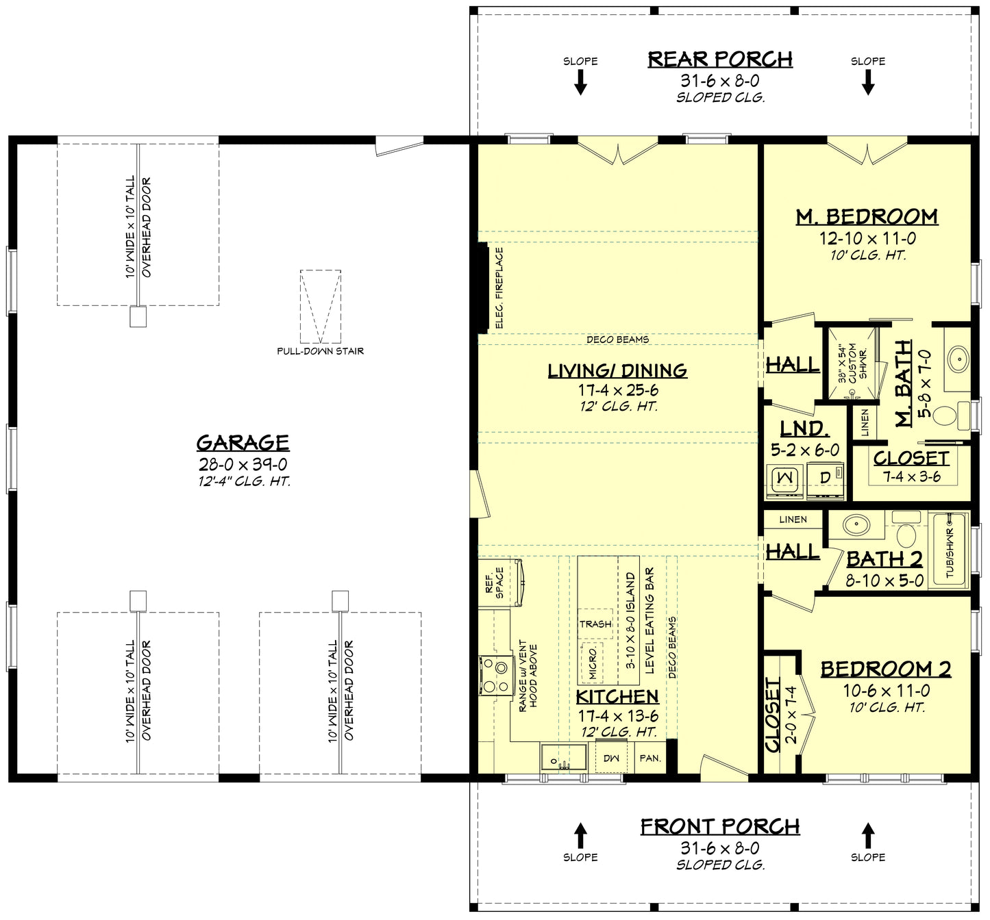 HPZ-22004 Krista Barndominium House Plan