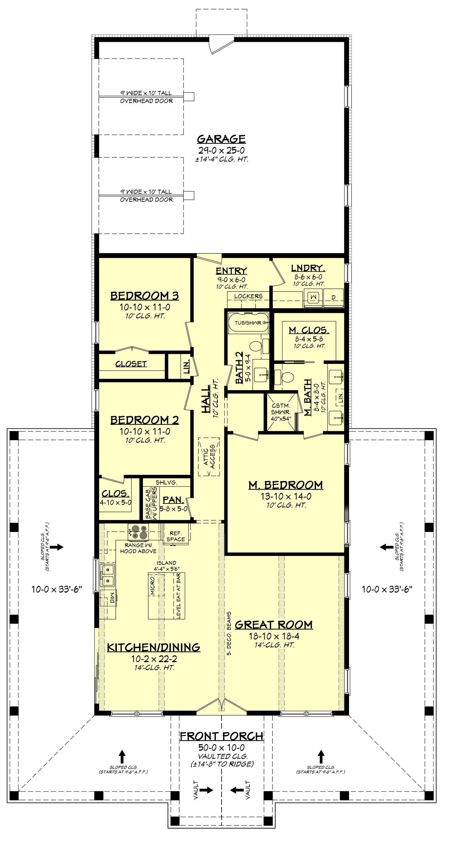 HPZ-22008 Chad Barndominium House Plan