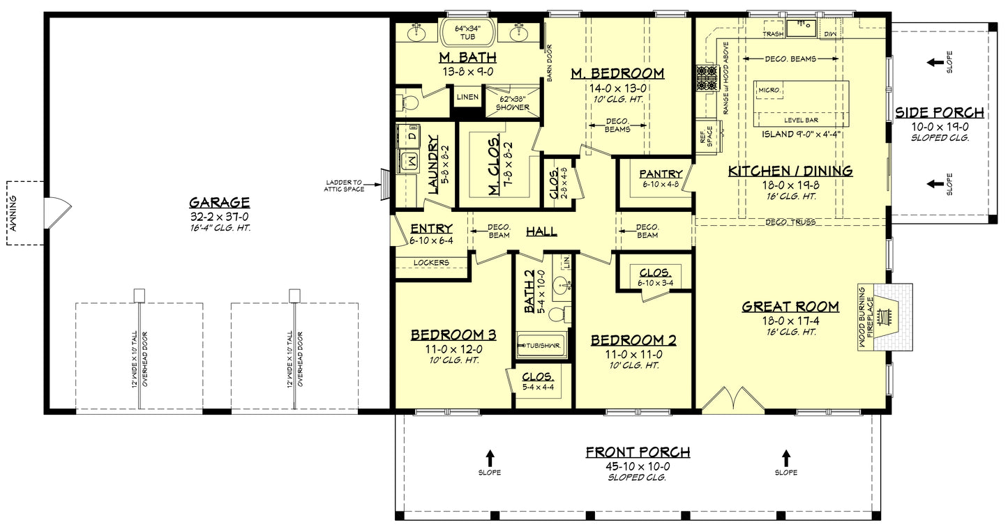 HPZ-22009 Alex Barndominium House Plan