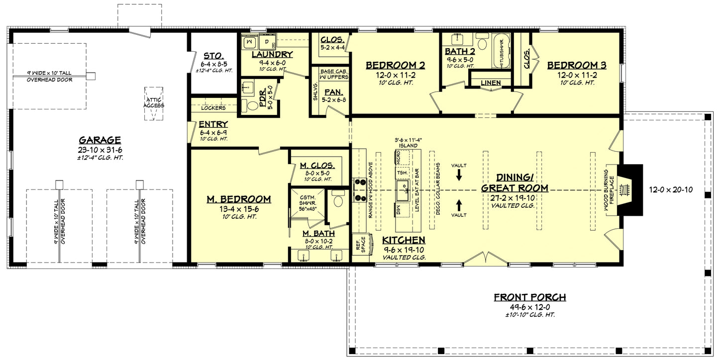 HPZ-22010 Finn Barndominium House Plan