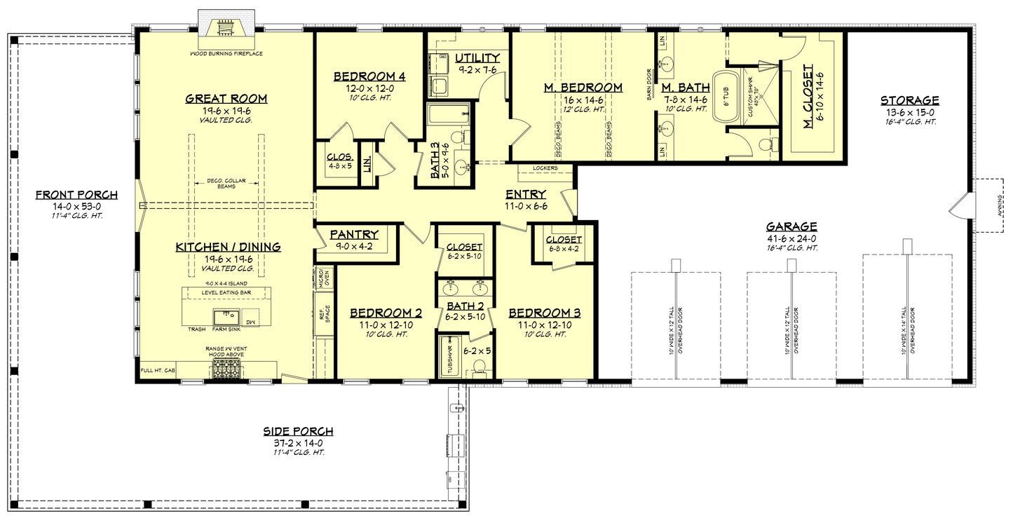 HPZ-22017 Debra Barndominium House Plan