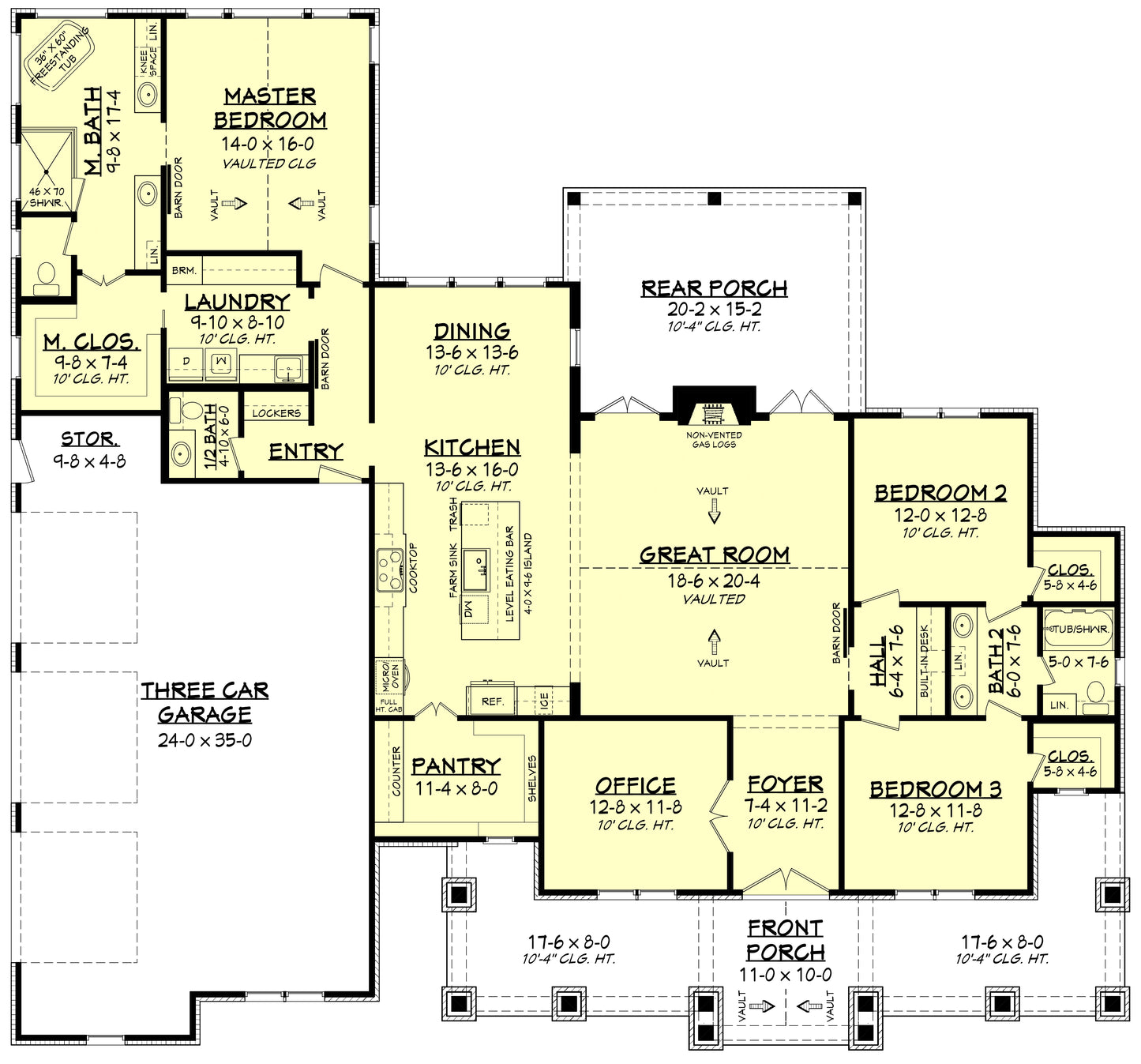 HPZ-26004 Donna Farmhouse Plan