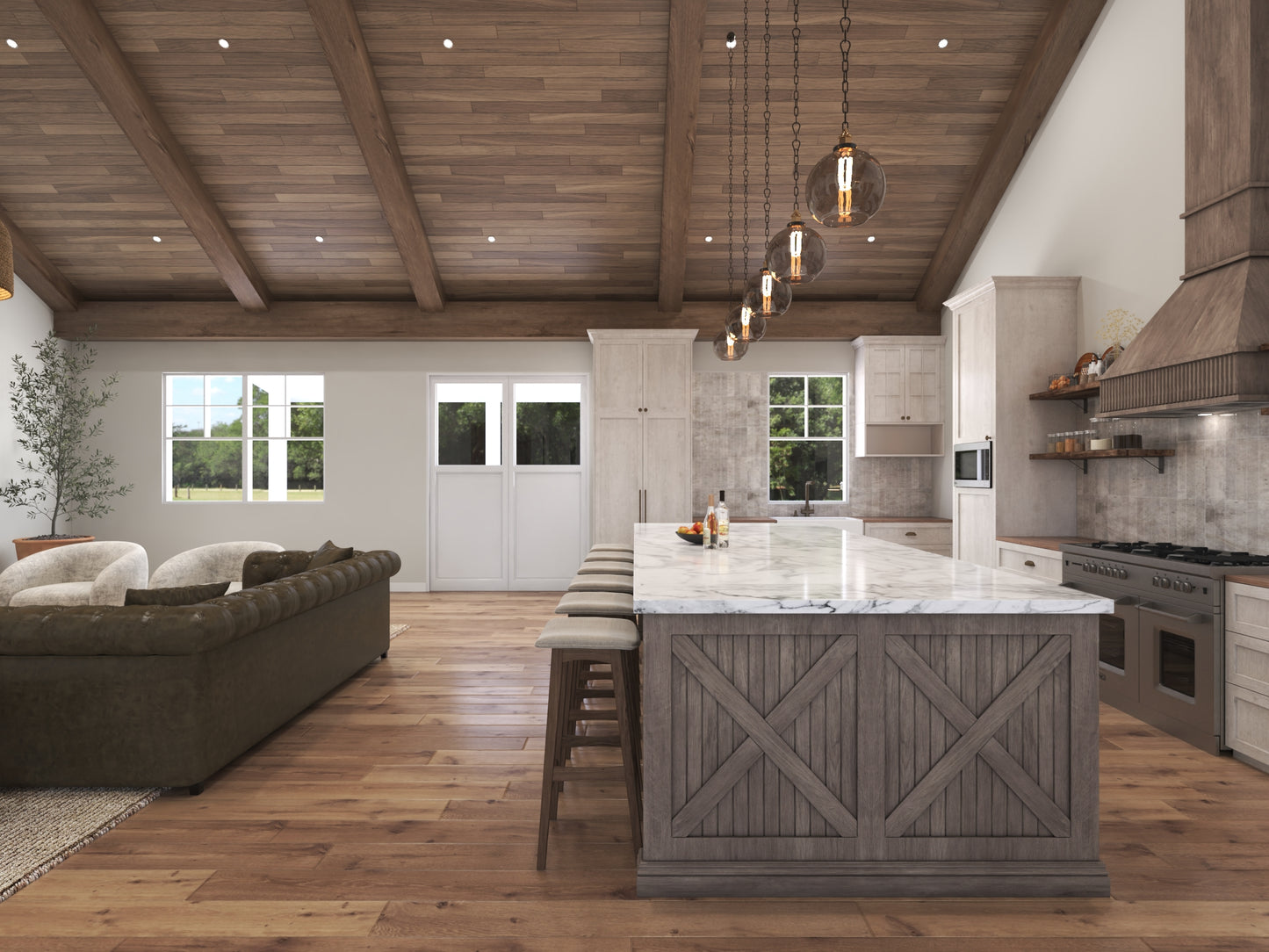 PL-64007 Brooke Barndominium House Plan
