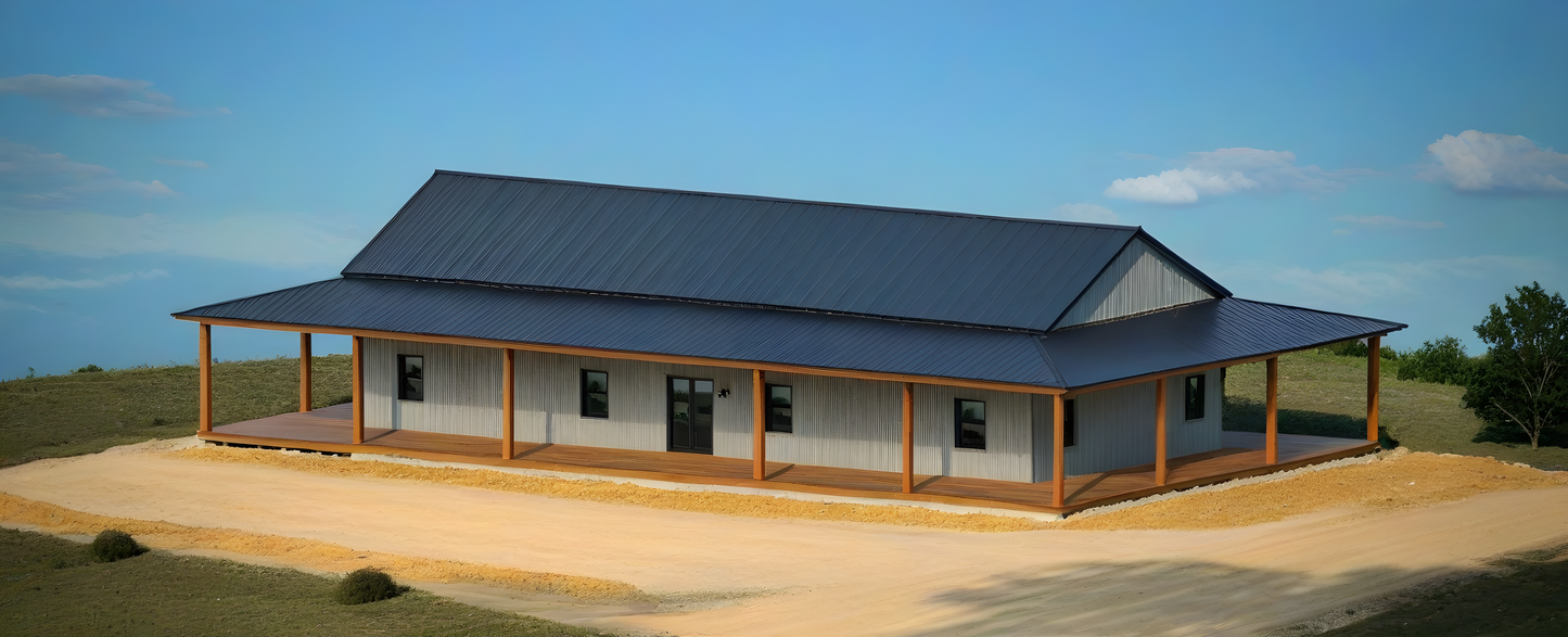 LP-2801 Heneger Barndominium House Plans