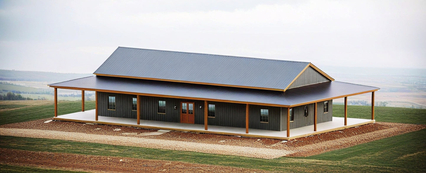 LP-2801 Heneger Barndominium House Plans