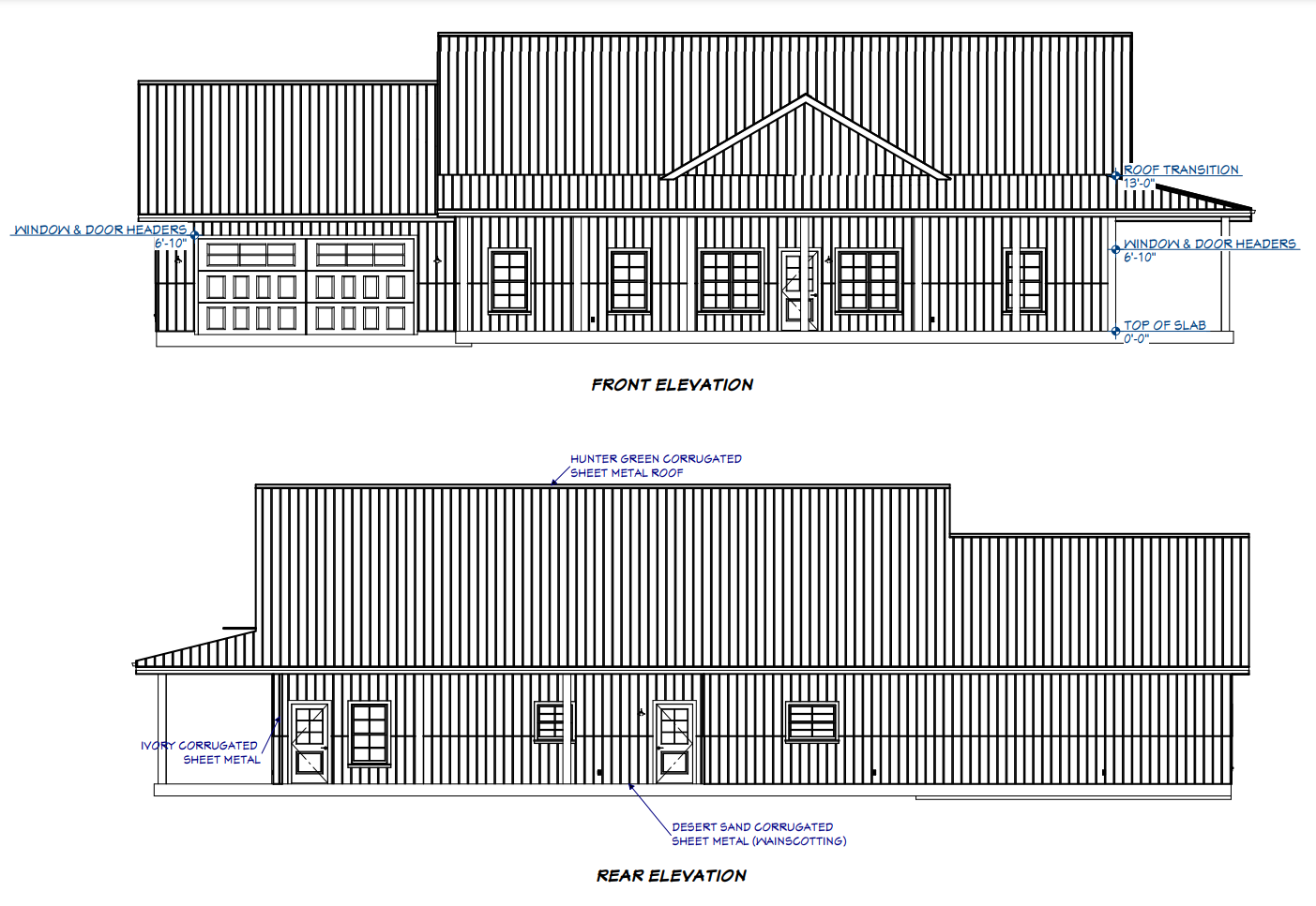 LP-3204 Gunther Barndominium House Plan