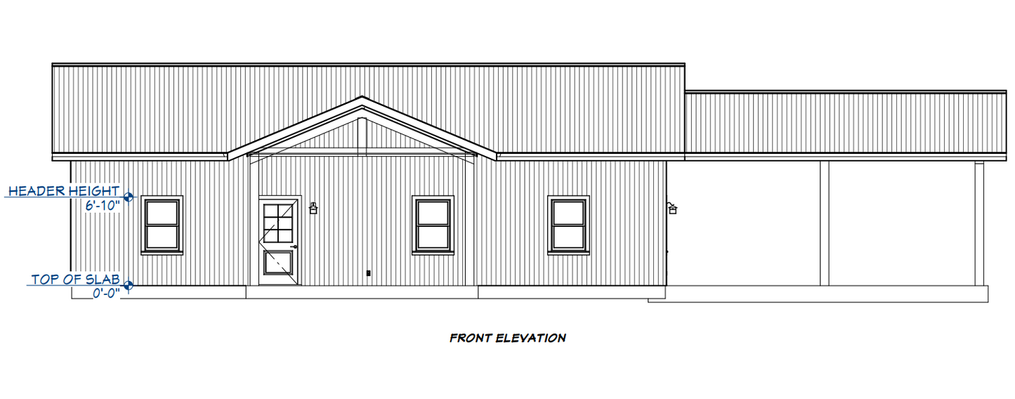 LP-3205 Starnes Barndominium House Plan