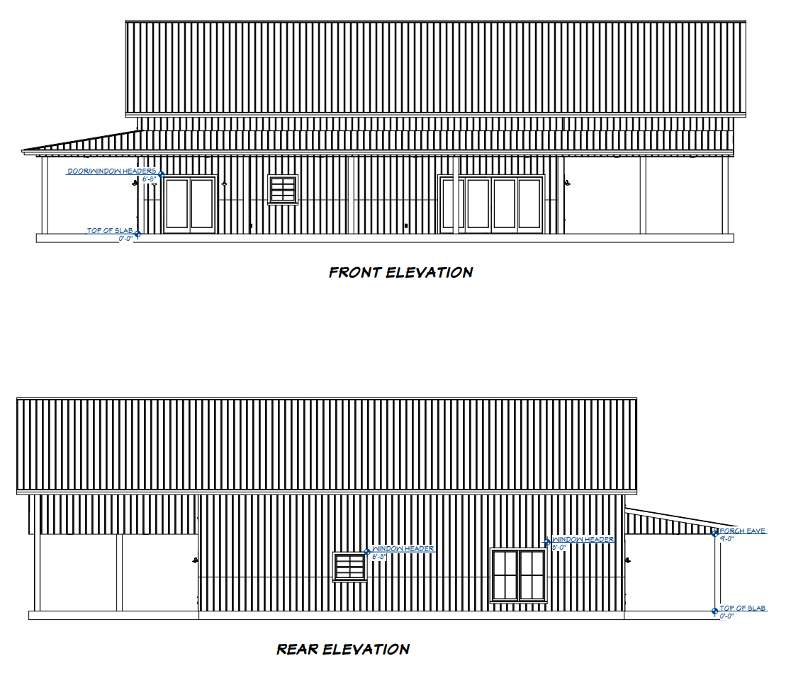 LP-3210 Simpson Barndominium House Plan