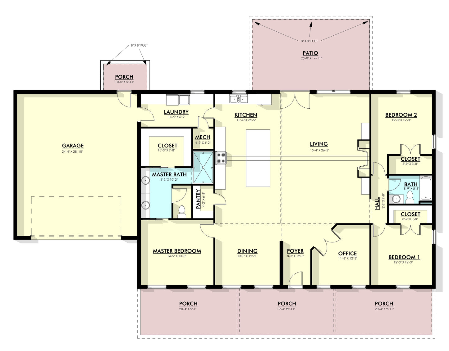 LP-3201 Zephyr Barndominium House Plan