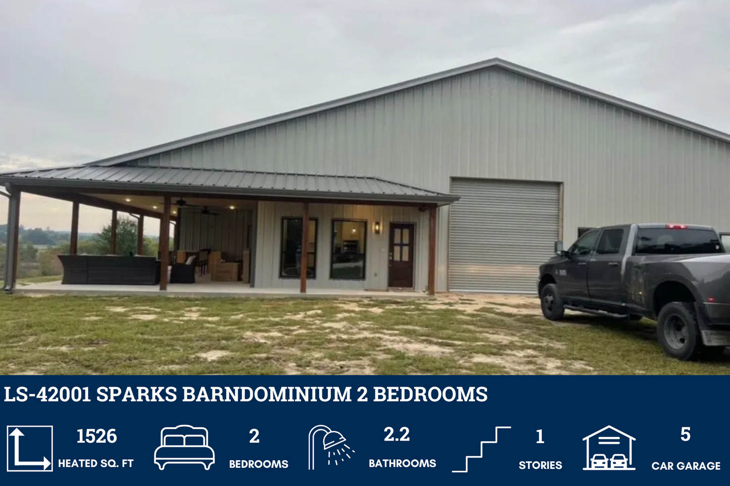 LS-42001 Sparks Barndominium House Plan