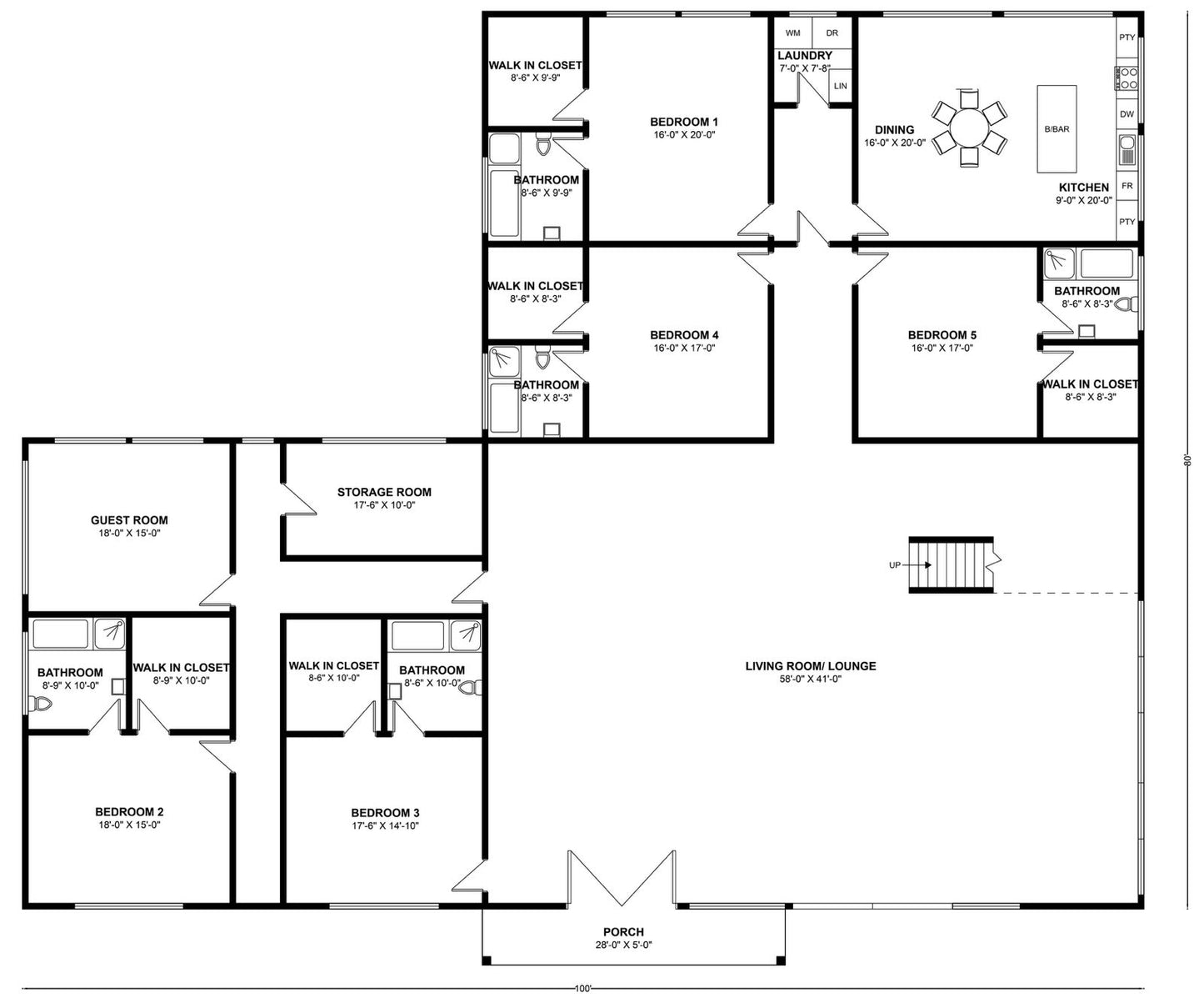 BCO-40083 Barndominium House Plan