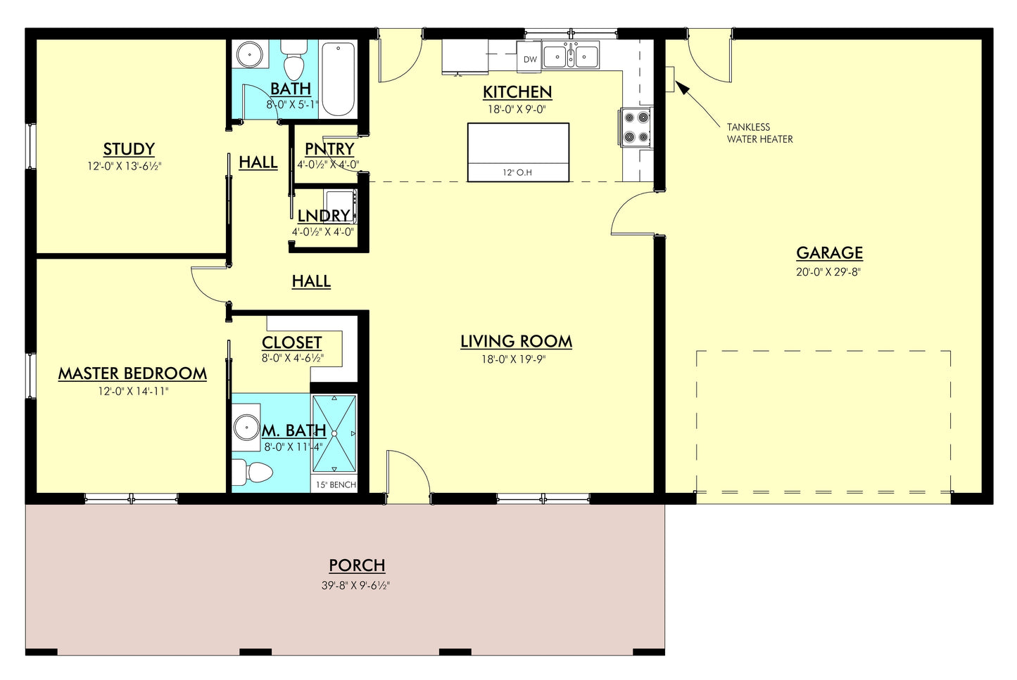 PL-2808 Paris Barndominium House Plan