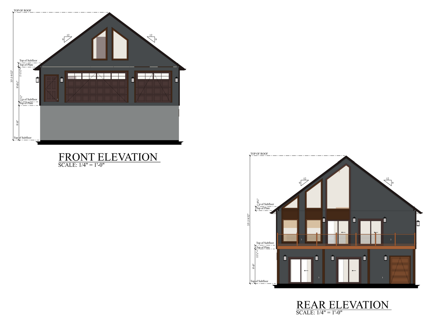 PL-2813 Lakeview Barndominium House Plan
