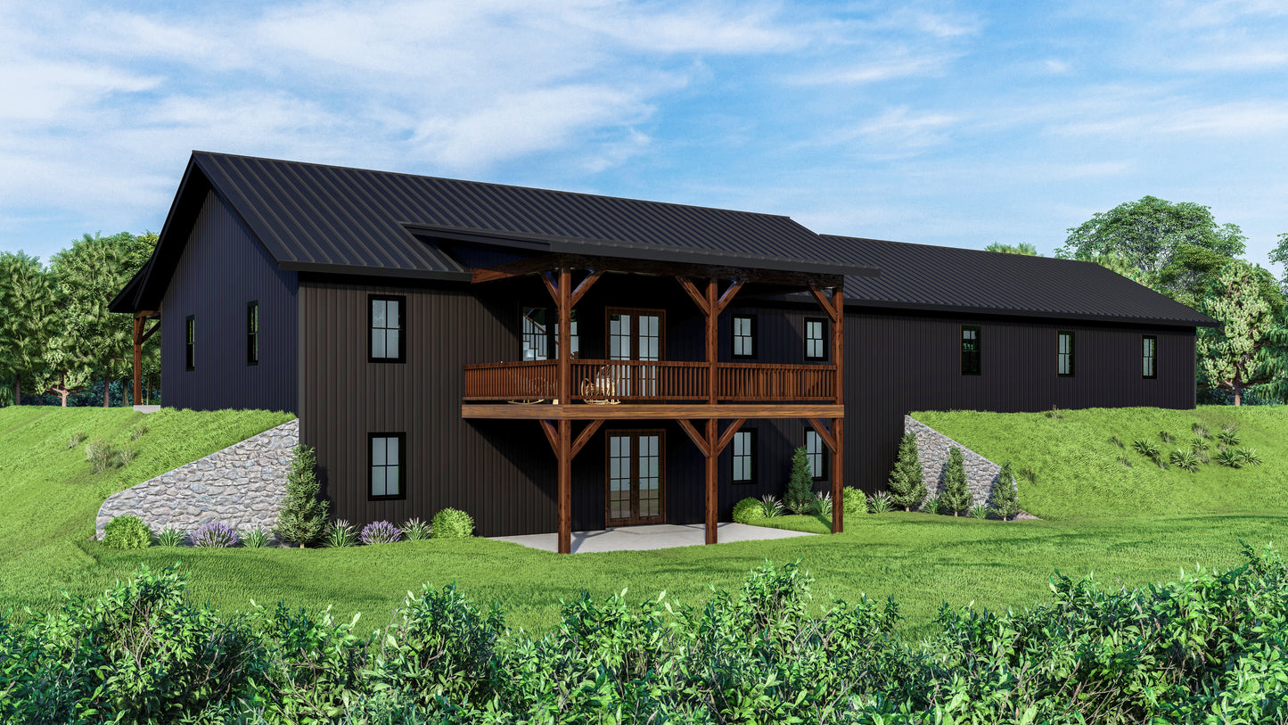 PL-2815 Travis Barndominium House Plan