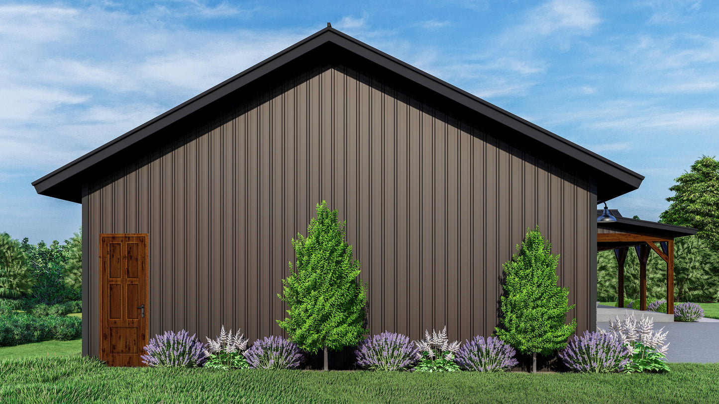 PL-2815 Travis Barndominium House Plan