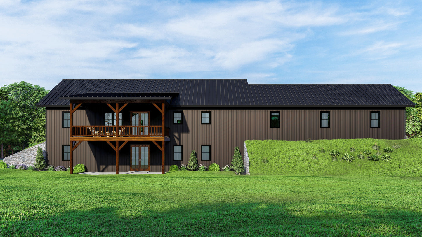 PL-2815 Travis Barndominium House Plan