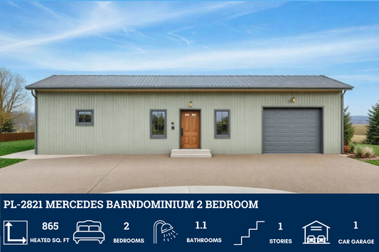 PL-2821 Mercedes Barndominium House Plan
