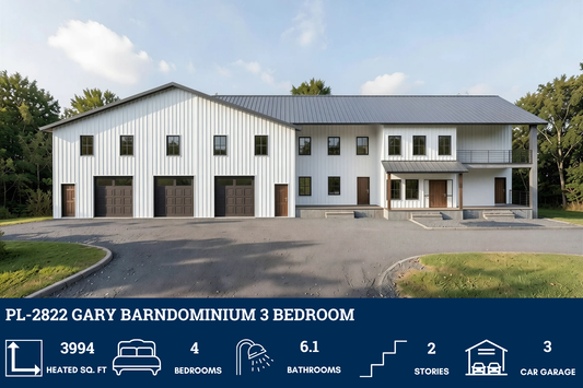 PL-2822 Gary Barndominium House Plan