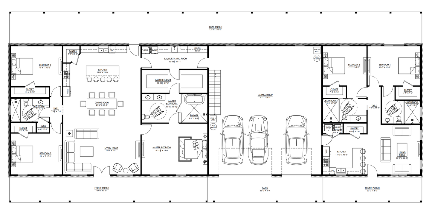 PL-2823 Helen Barndominium House Plan