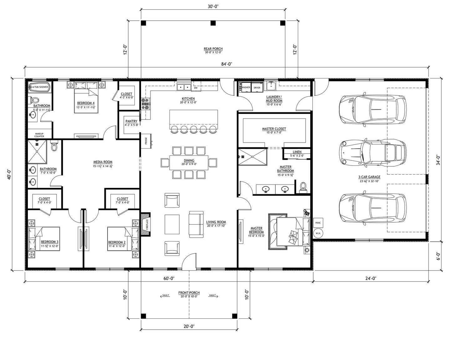 PL-2840 Leilani Barndominium House Plan