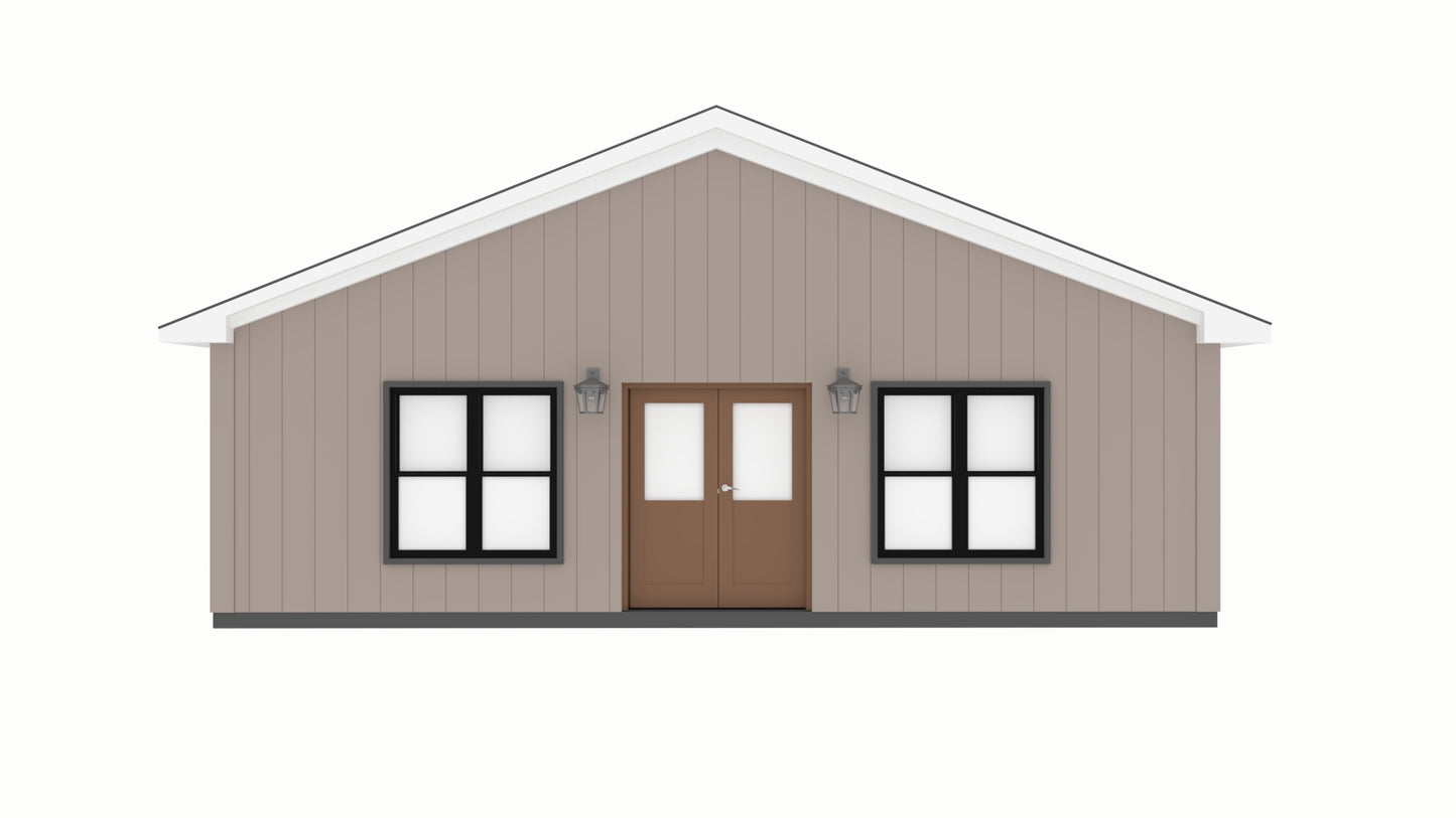 PL-3204 Atticus Barndominium House Plan