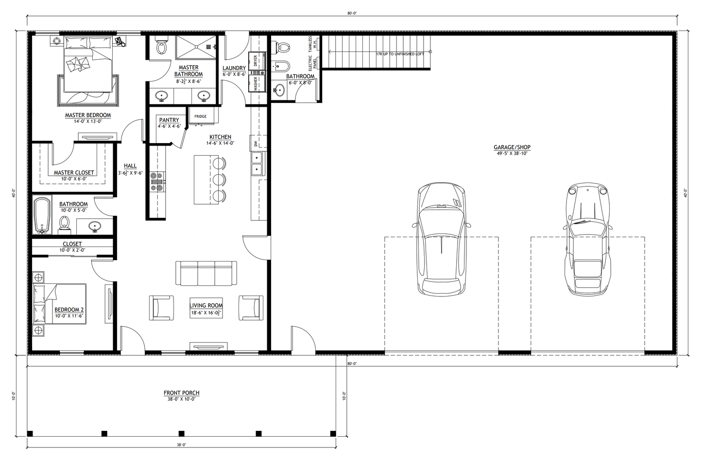 PL-60001-T Tony Barndominium House Plan