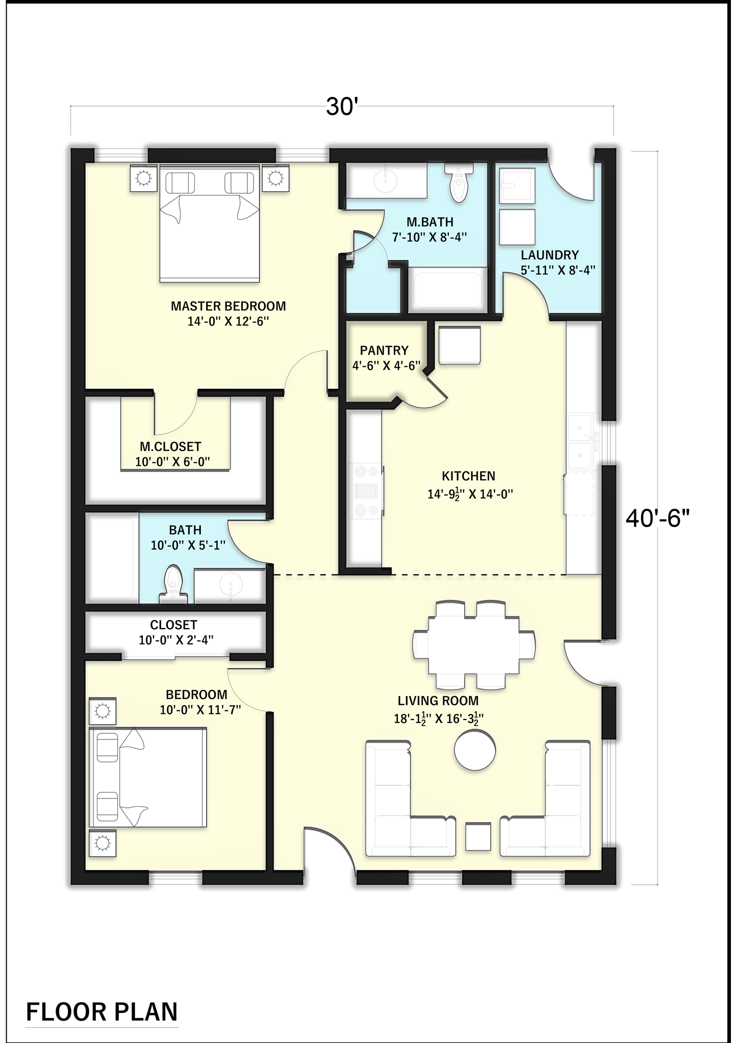 PL-60001 Coral Barndominium House Plan