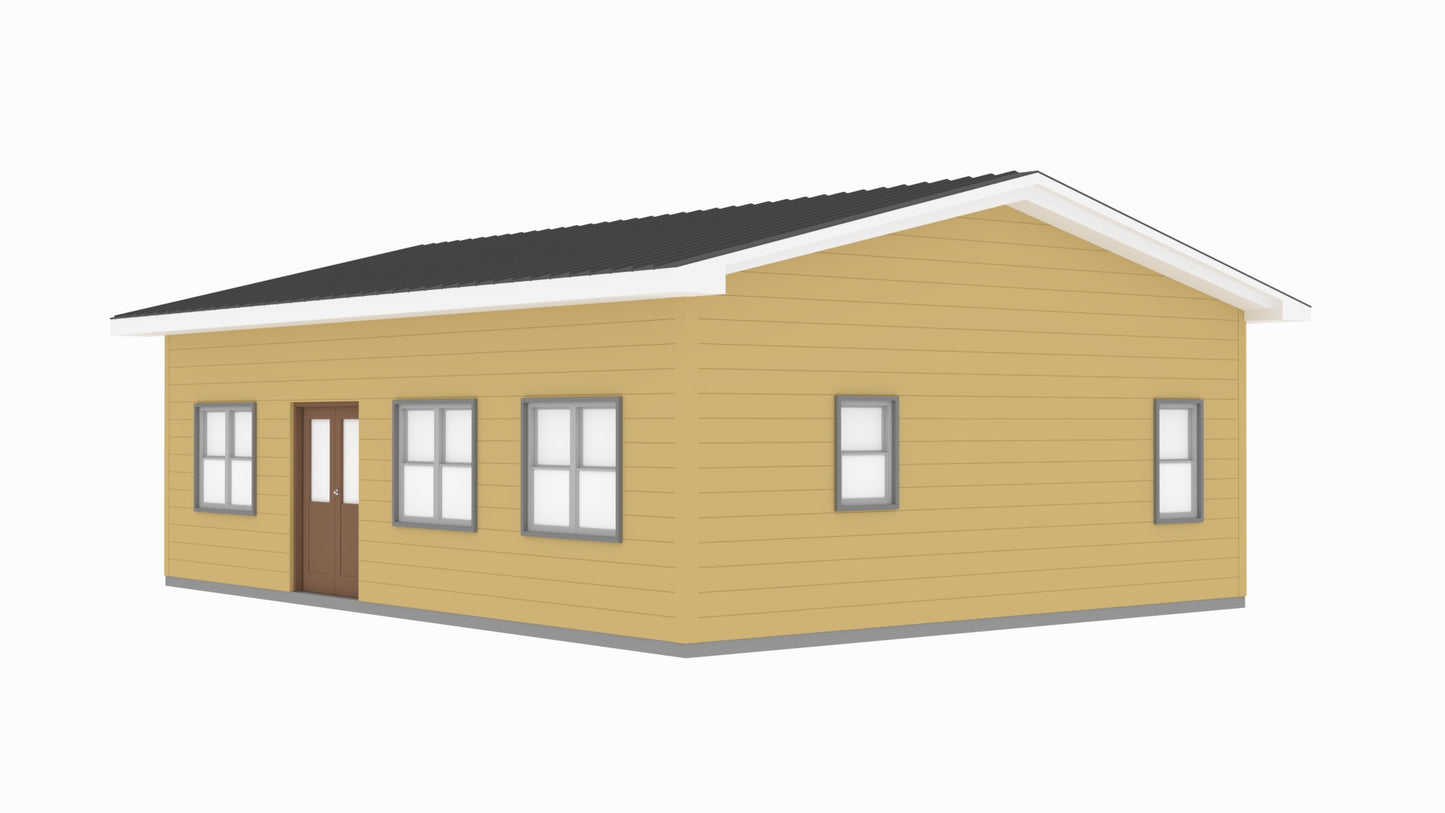 PL-60104 Clarion Barndominium House Plan