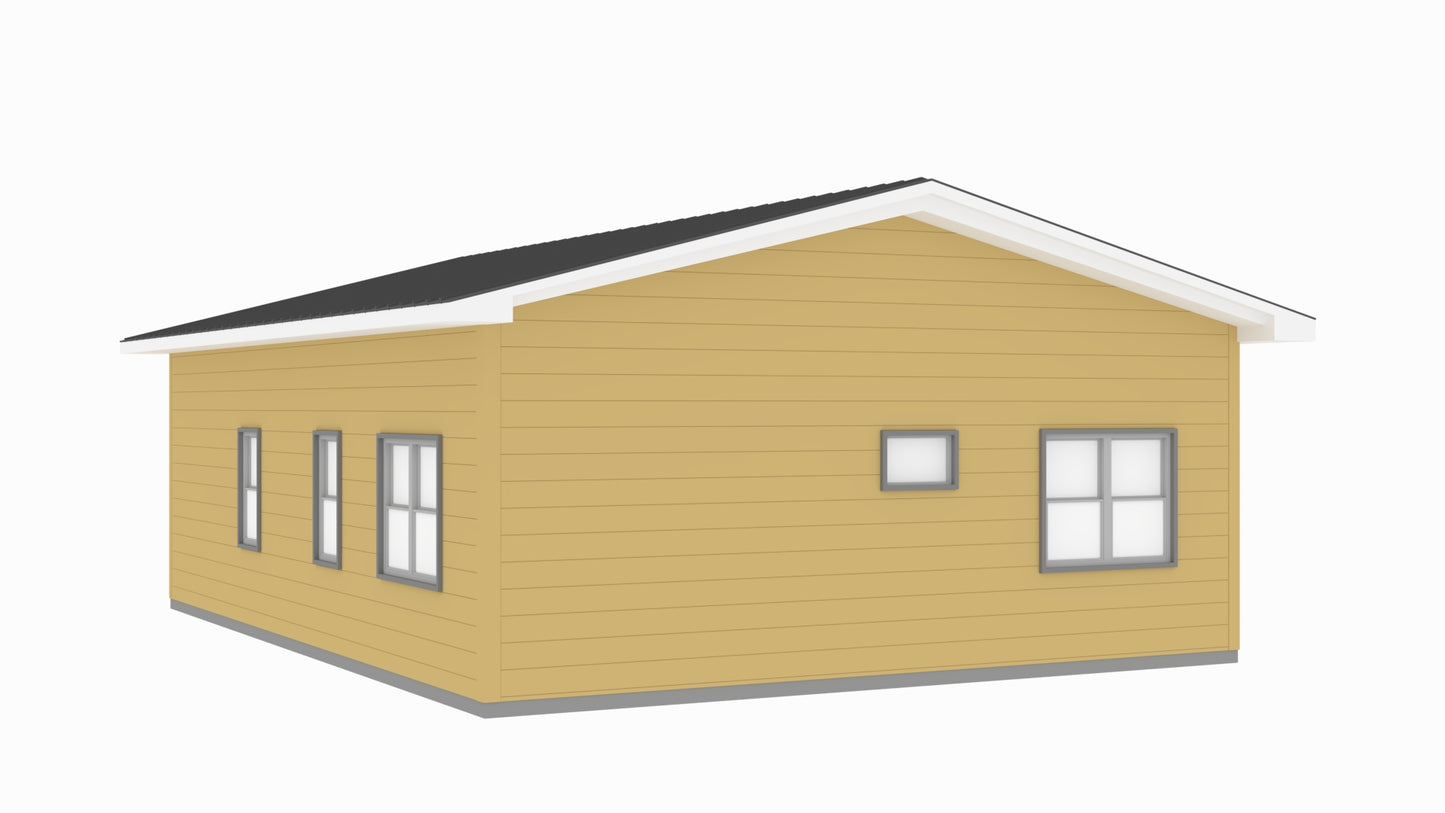 PL-60104 Clarion Barndominium House Plan