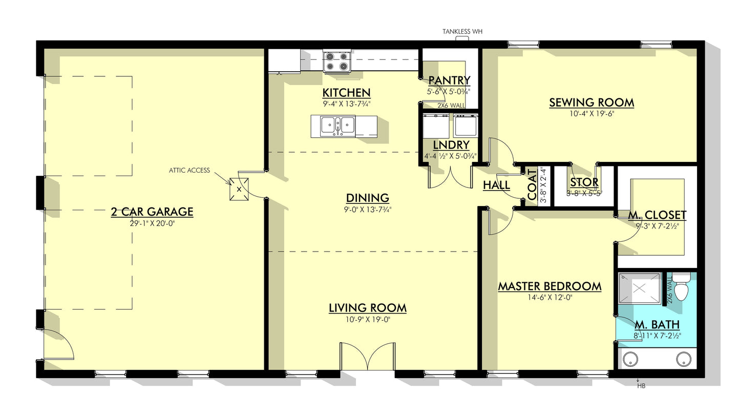 PL-60202 Catalina Barndominium House Plan