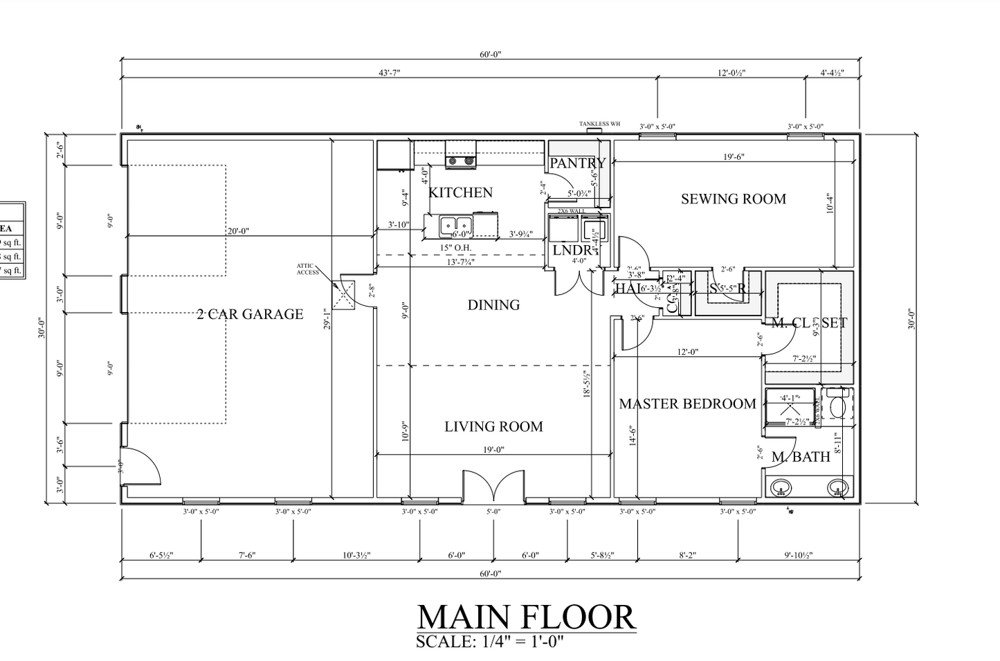 PL-60202 Catalina Barndominium House Plan