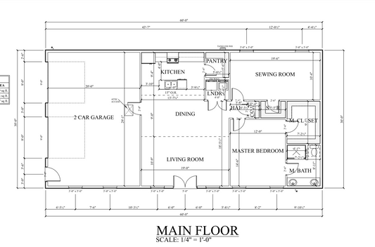 PL-60202 Catalina Barndominium House Plan New