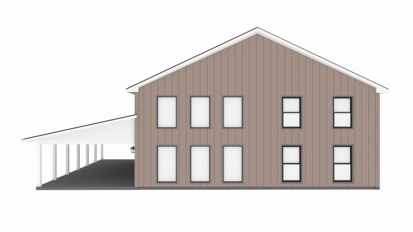 PL-60402 Amber Barndominium House Plan