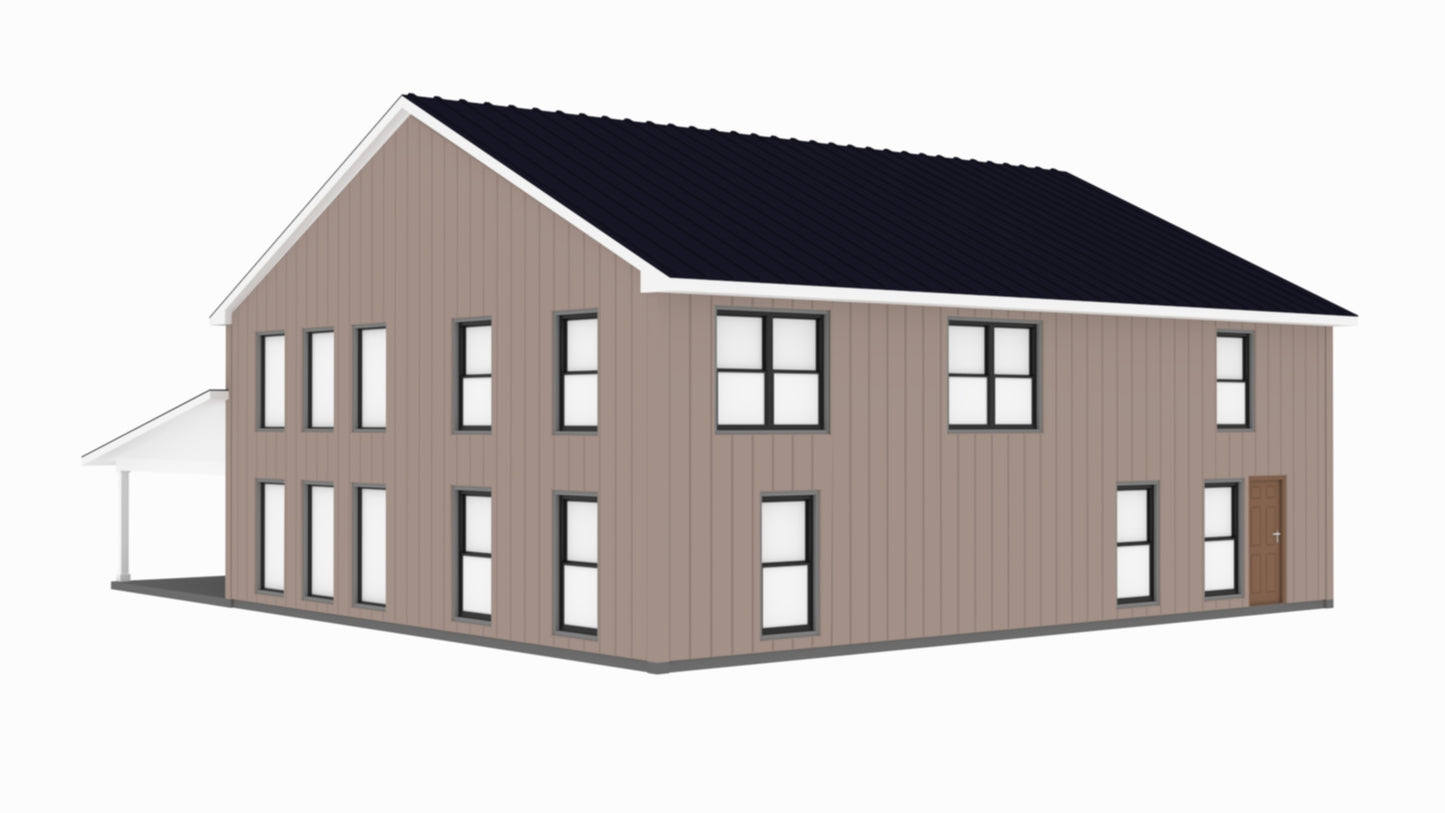 PL-60402 Amber Barndominium House Plan