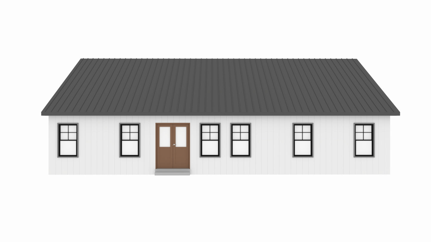 PL-60408 Sandy Barndominium House Plan