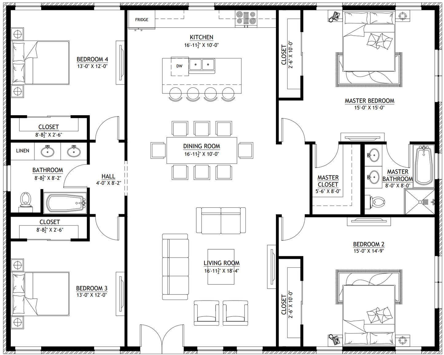 PL-60408 Sandy Barndominium House Plan