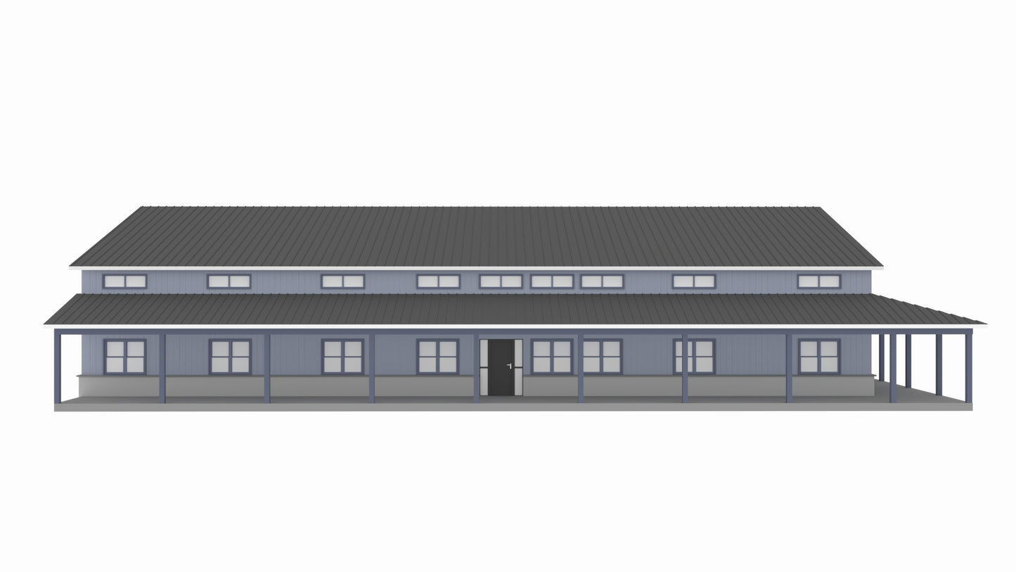 PL-60707-K Kessler Barndominium House Plan