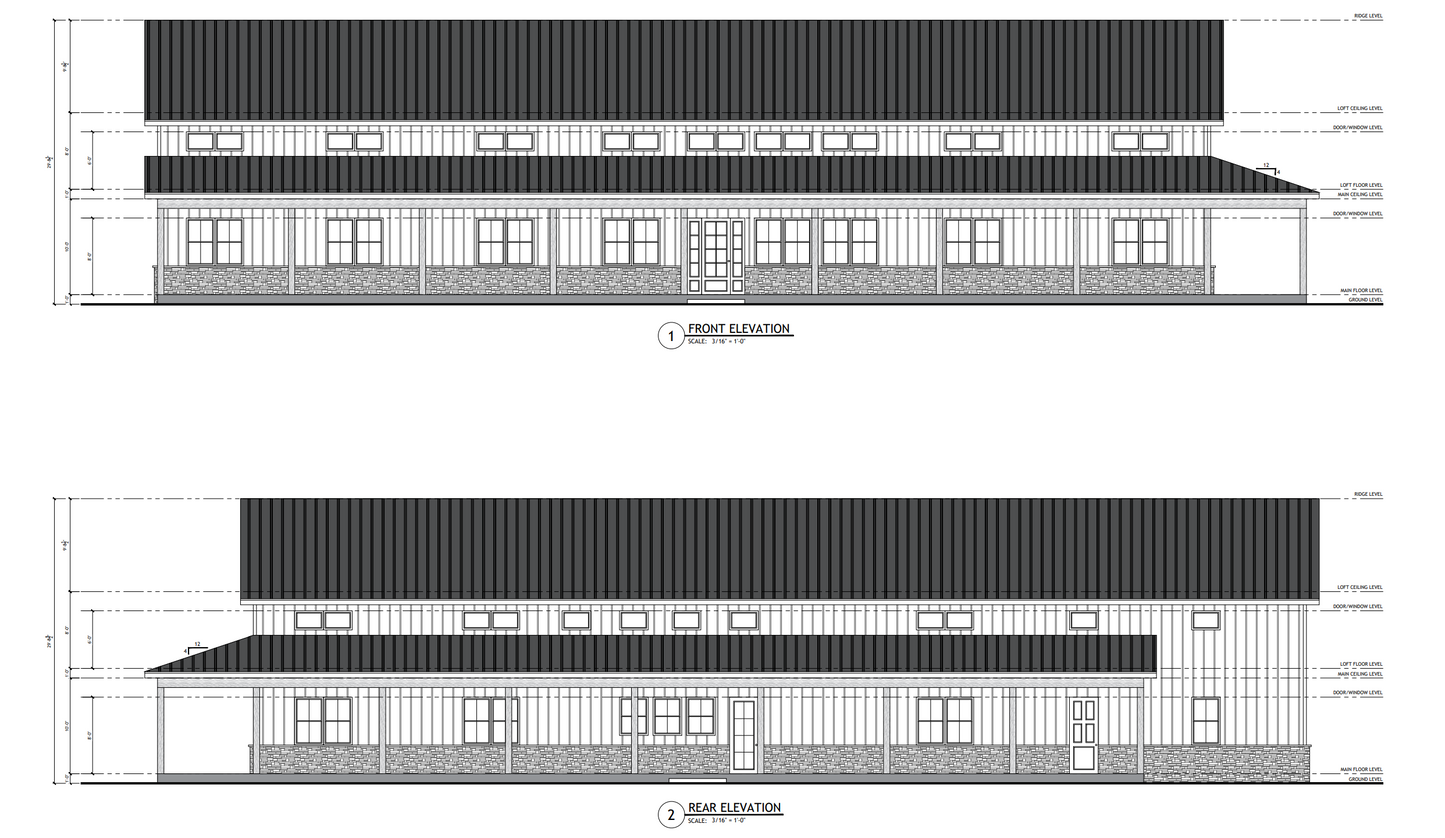 PL-60707-K Kessler Barndominium House Plan