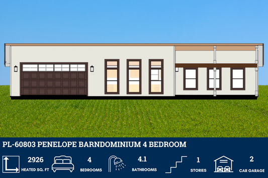 PL-60803 Penelope Barndominium House Plan