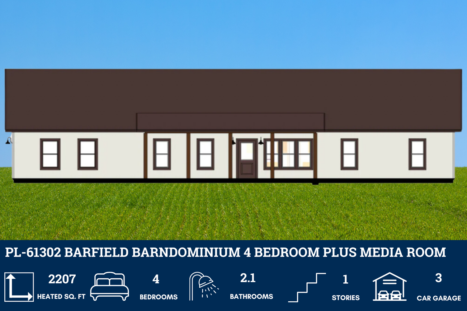 Barndominium House Plans with Media Room