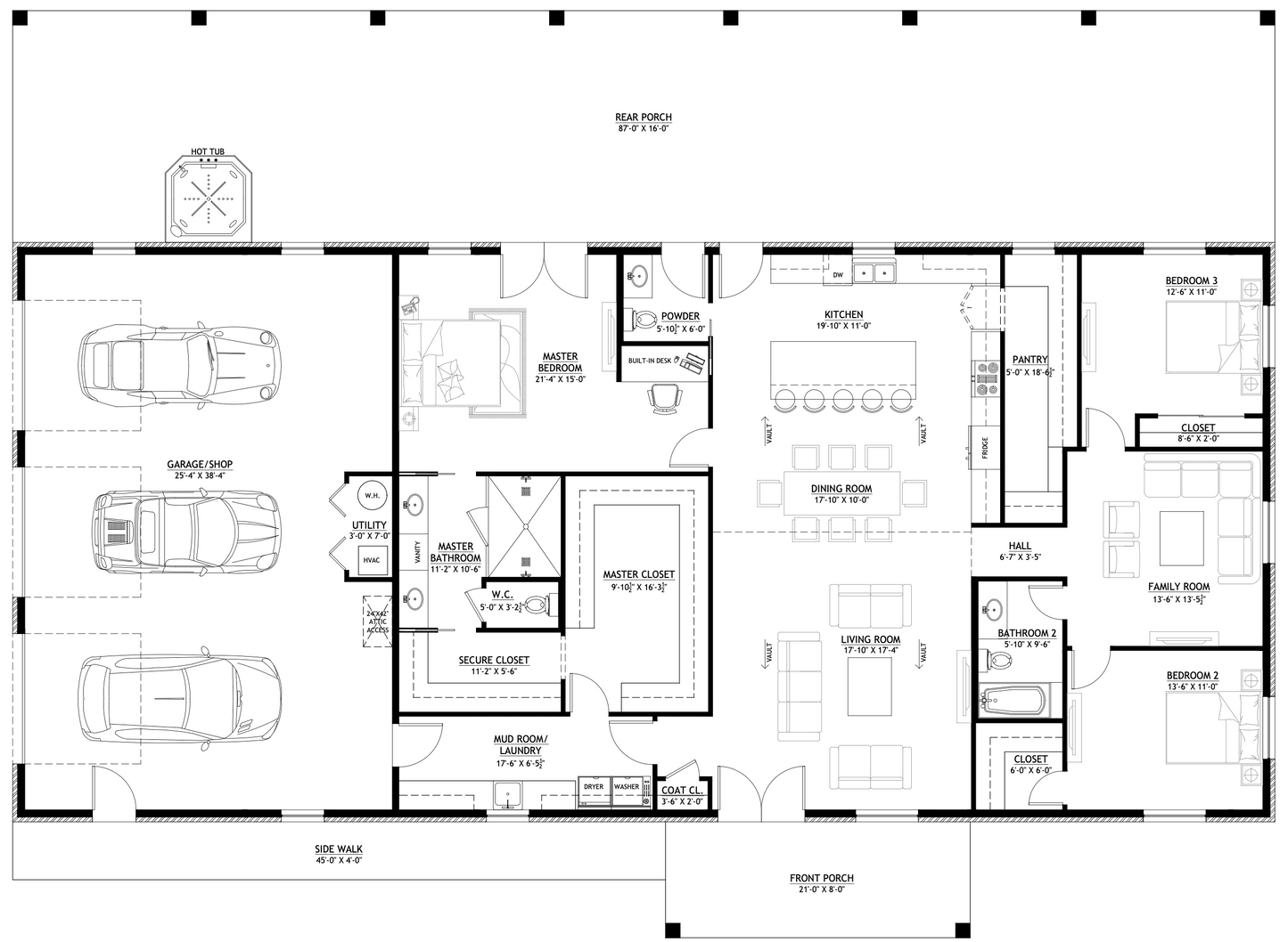 PL-61313-L Lisa Barndominium House Plan