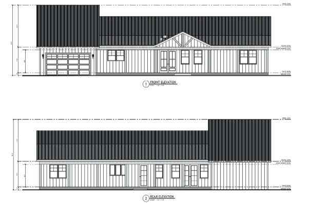 PL-61313 Pinewood Barndominium House Plan
