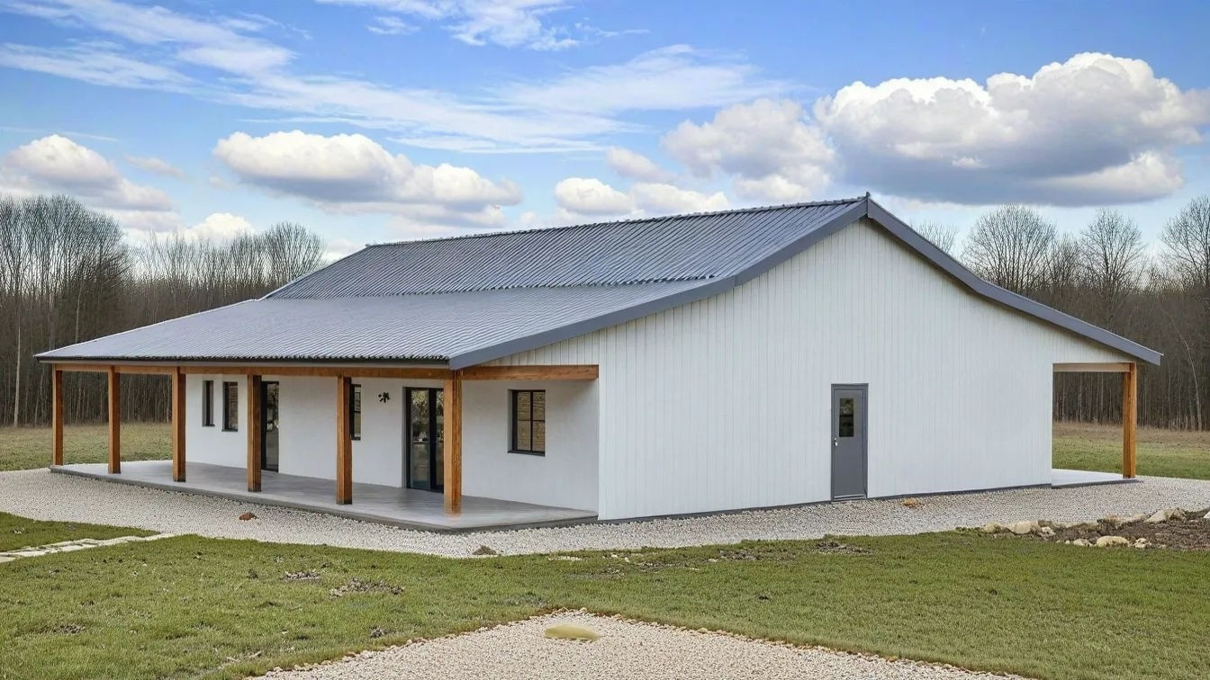 PL-61703 Medfield Barndominium House Plan