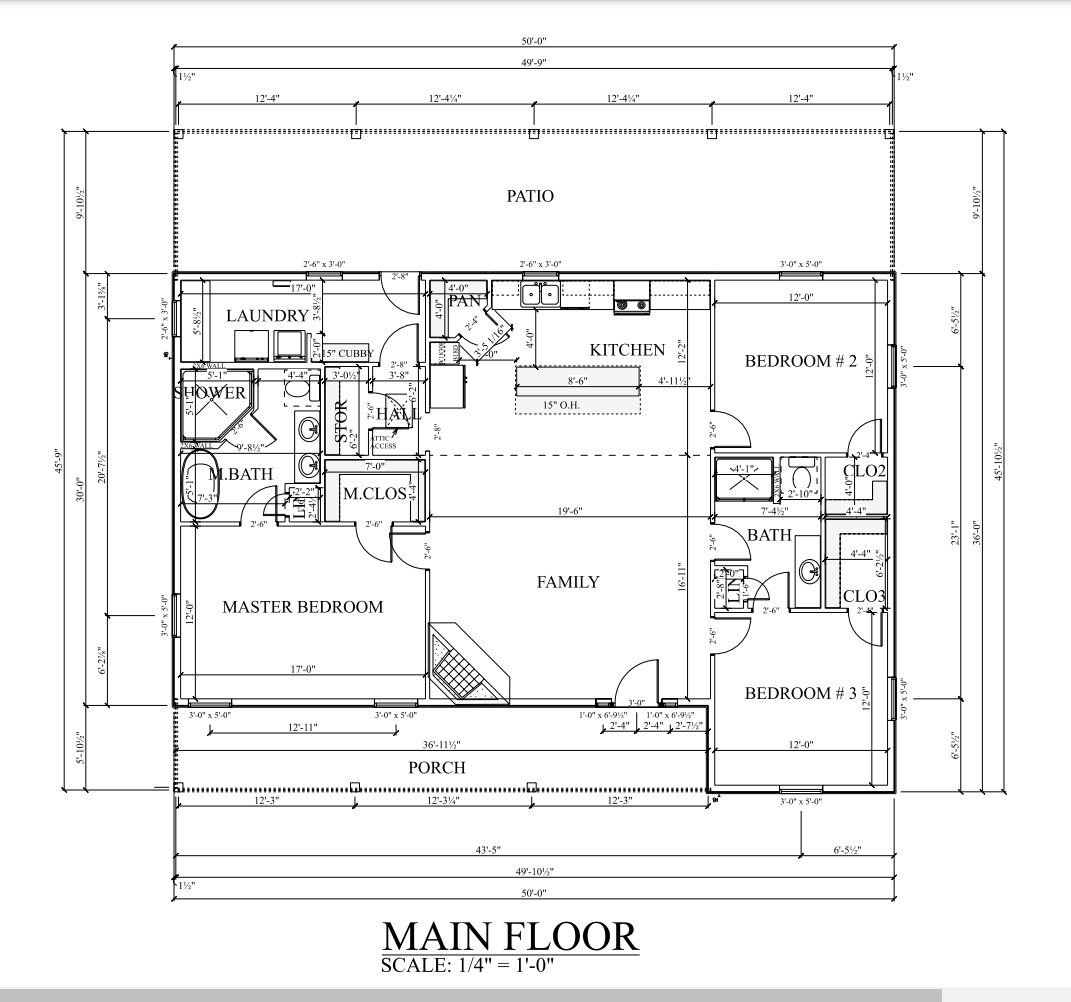 PL-61704 Milan Barndominium House Plan