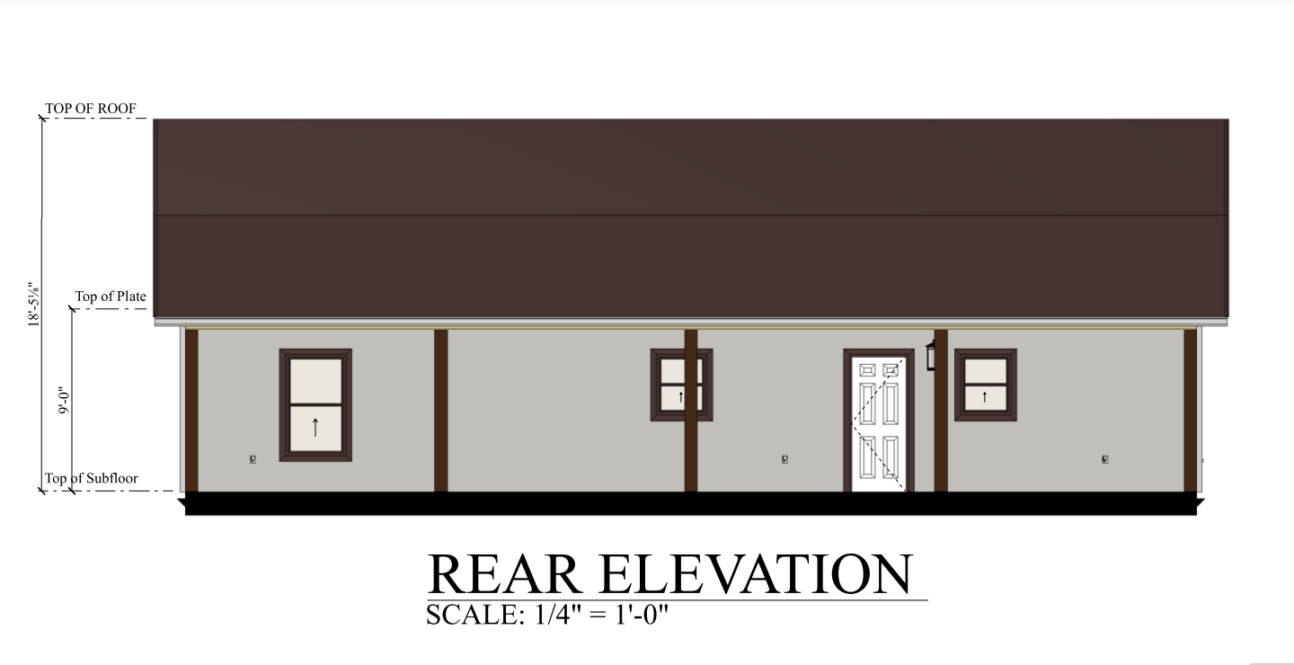 PL-61704 Milan Barndominium House Plan