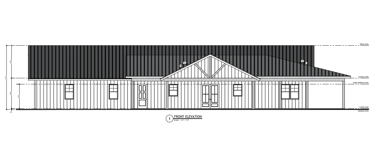 PL-61901 Athena Barndominium House Plan