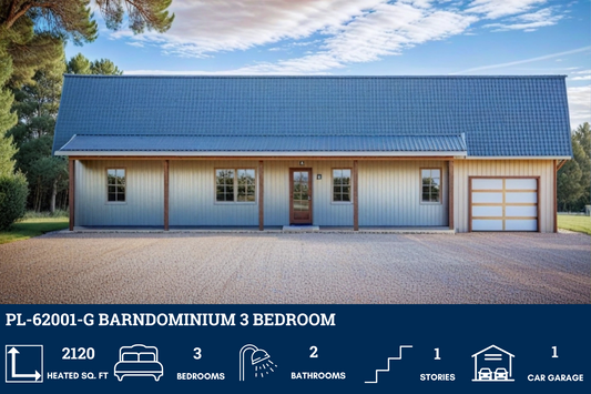 PL-62001-G Barndominium House Plan