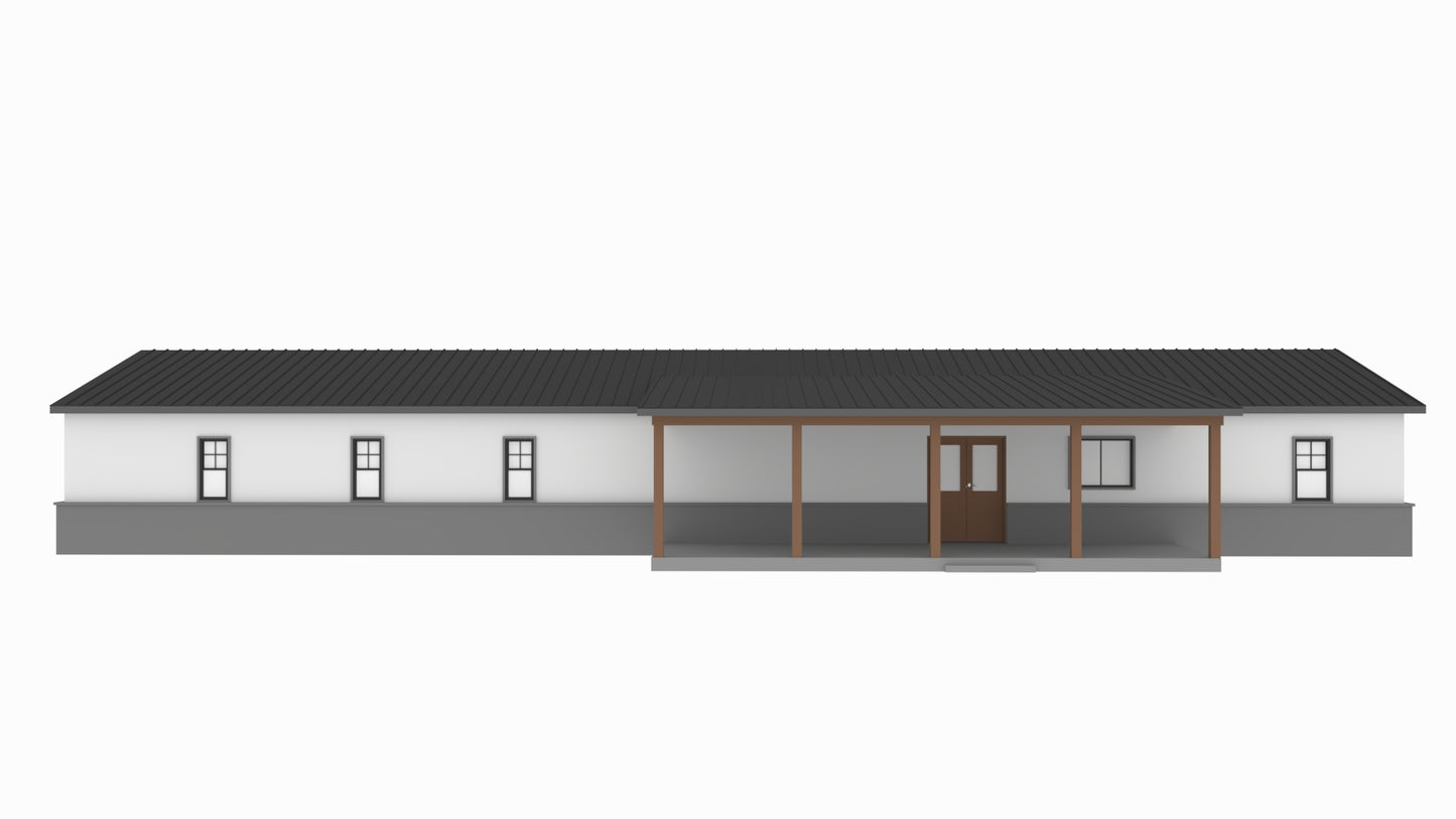 PL-62001 Greenbrush Barndominium House Plan
